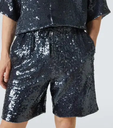 Dries Van Noten Sequined Bermuda shorts | Thumbnail 2 Dries Van Noten Sequined Bermuda shorts | Thumbnail 2