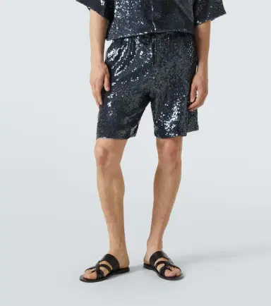 Dries Van Noten Sequined Bermuda shorts | Thumbnail 5 Dries Van Noten Sequined Bermuda shorts | Thumbnail 5