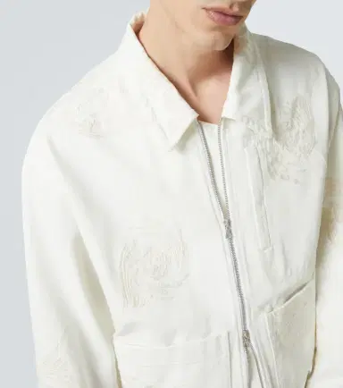Dries Van Noten Embroidered denim jacket | Thumbnail 3 Dries Van Noten Embroidered denim jacket | Thumbnail 3