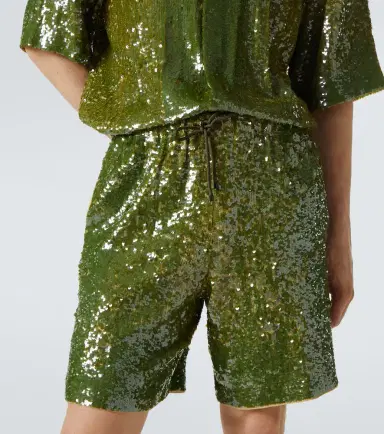 Dries Van Noten Sequined Bermuda shorts | Thumbnail 3 Dries Van Noten Sequined Bermuda shorts | Thumbnail 3