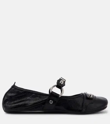 Balenciaga Le City leather Mary Jane flats | Thumbnail 3 Balenciaga Le City leather Mary Jane flats | Thumbnail 3