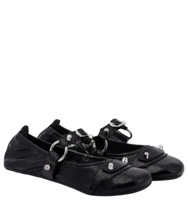 Balenciaga Le City leather Mary Jane flats | Thumbnail 1 Balenciaga Le City leather Mary Jane flats | Thumbnail 1