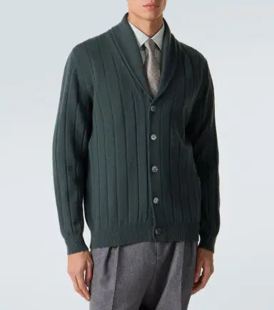 Kiton Rib-knitted cashmere cardigan | Thumbnail 3 Kiton Rib-knitted cashmere cardigan | Thumbnail 3