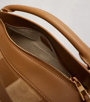 Loewe Puzzle Small leather and suede top-handle bag | Thumbnail 3 Loewe Puzzle Small leather and suede top-handle bag | Thumbnail 3