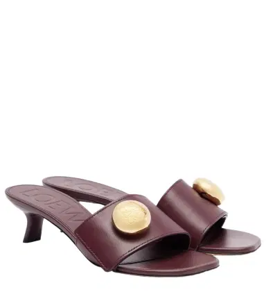 Loewe Anagram leather mules | Thumbnail 1 Loewe Anagram leather mules | Thumbnail 1