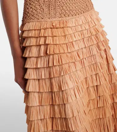 Simkhai Santana raffia-blend bustier dress | Thumbnail 2 Simkhai Santana raffia-blend bustier dress | Thumbnail 2