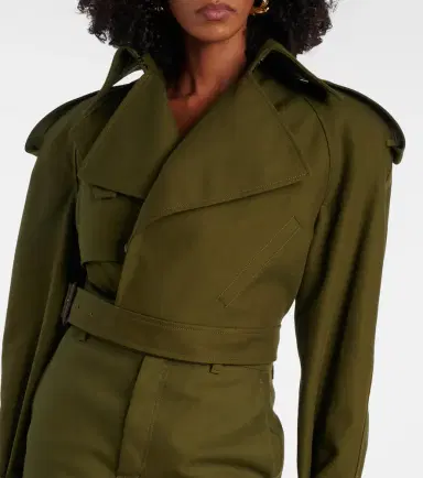 Wardrobe.NYC Wardrobe. NYC Cropped cotton twill trench coat | Thumbnail 2 Wardrobe.NYC Wardrobe. NYC Cropped cotton twill trench coat | Thumbnail 2