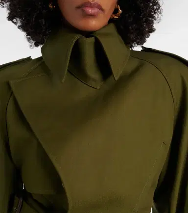 Wardrobe.NYC Wardrobe. NYC Cropped cotton twill trench coat | Thumbnail 4 Wardrobe.NYC Wardrobe. NYC Cropped cotton twill trench coat | Thumbnail 4