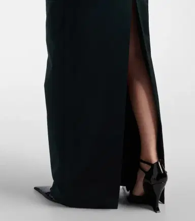 Magda Butrym Crochet-trimmed satin bustier gown | Thumbnail 3 Magda Butrym Crochet-trimmed satin bustier gown | Thumbnail 3