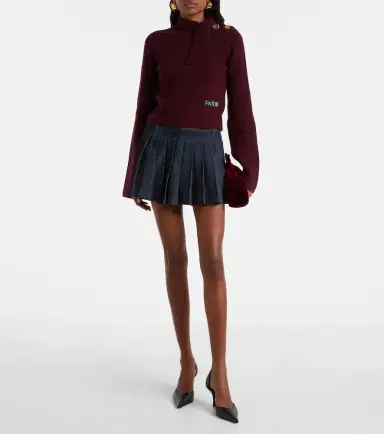 Patou Bow-detail wool and cashmere sweater | Thumbnail 4 Patou Bow-detail wool and cashmere sweater | Thumbnail 4