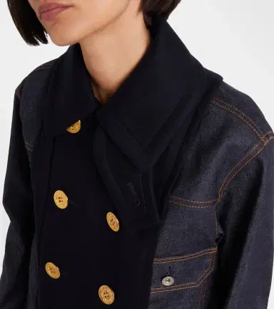 Sacai Paneled denim jacket | Thumbnail 4 Sacai Paneled denim jacket | Thumbnail 4