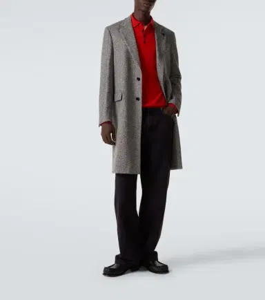 Lardini Herringbone virgin wool tweed overcoat | Thumbnail 5 Lardini Herringbone virgin wool tweed overcoat | Thumbnail 5