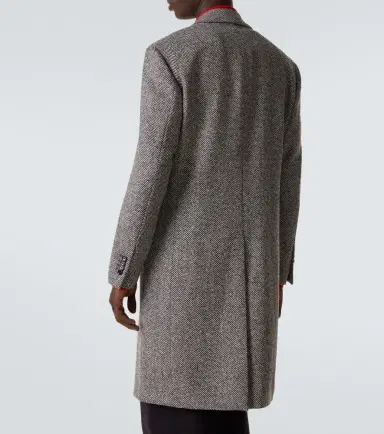 Lardini Herringbone virgin wool tweed overcoat | Thumbnail 7 Lardini Herringbone virgin wool tweed overcoat | Thumbnail 7