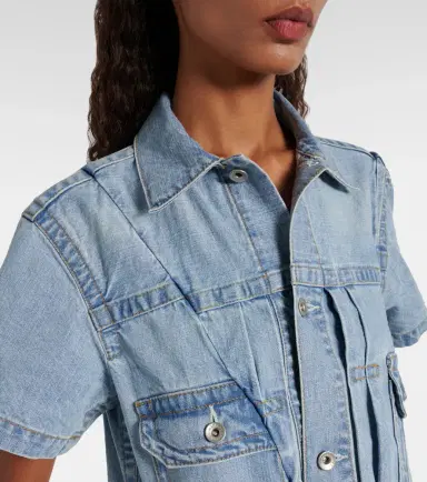 Sacai Deconstructed denim minidress | Thumbnail 2 Sacai Deconstructed denim minidress | Thumbnail 2