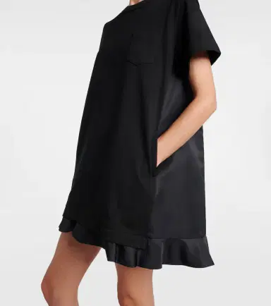 Sacai Ruffled cotton minidress | Thumbnail 4 Sacai Ruffled cotton minidress | Thumbnail 4