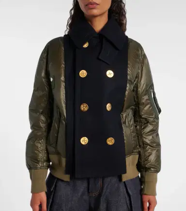 Sacai Double-breasted down jacket | Thumbnail 2 Sacai Double-breasted down jacket | Thumbnail 2