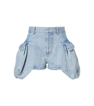 Sacai Cargo denim shorts | Thumbnail 1 Sacai Cargo denim shorts | Thumbnail 1