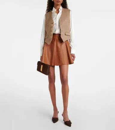 Ralph Lauren Collection Leather miniskirt | Thumbnail 3 Ralph Lauren Collection Leather miniskirt | Thumbnail 3
