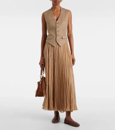 Ralph Lauren Collection Holland linen tweed vest | Thumbnail 3 Ralph Lauren Collection Holland linen tweed vest | Thumbnail 3