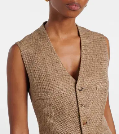 Ralph Lauren Collection Holland linen tweed vest | Thumbnail 5 Ralph Lauren Collection Holland linen tweed vest | Thumbnail 5