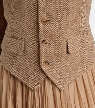 Ralph Lauren Collection Holland linen tweed vest | Thumbnail 6 Ralph Lauren Collection Holland linen tweed vest | Thumbnail 6