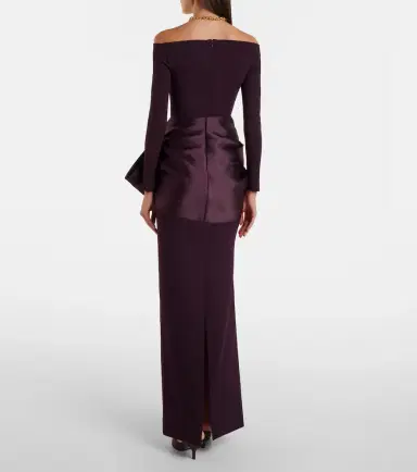 Solace London Kori bow-detail off-shoulder gown | Thumbnail 5 Solace London Kori bow-detail off-shoulder gown | Thumbnail 5