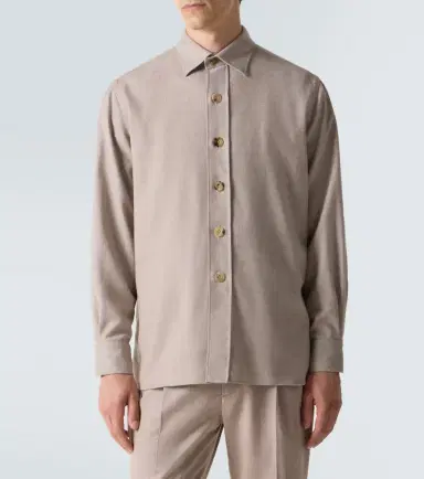 Rubinacci Virgin wool shirt | Thumbnail 5 Rubinacci Virgin wool shirt | Thumbnail 5