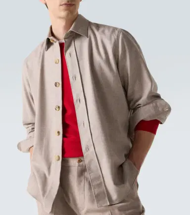 Rubinacci Virgin wool shirt | Thumbnail 6 Rubinacci Virgin wool shirt | Thumbnail 6