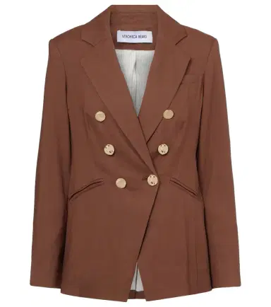 Veronica Beard Elle Dickey linen-blend blazer | Thumbnail 1 Veronica Beard Elle Dickey linen-blend blazer | Thumbnail 1