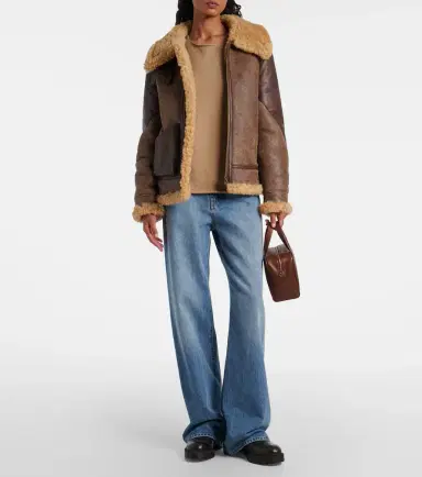 Ralph Lauren Collection Shearling-trimmed leather jacket | Thumbnail 6 Ralph Lauren Collection Shearling-trimmed leather jacket | Thumbnail 6