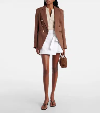 Veronica Beard Agee cotton-blend skort | Thumbnail 3 Veronica Beard Agee cotton-blend skort | Thumbnail 3