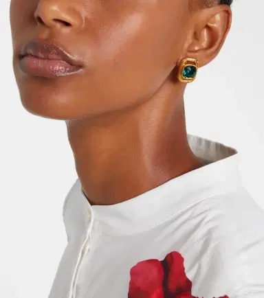 Oscar de la Renta Crystal-embellished earrings | Thumbnail 5 Oscar de la Renta Crystal-embellished earrings | Thumbnail 5