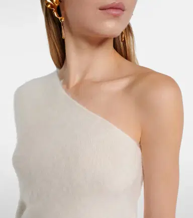 Lisa Yang Dae one-shoulder cashmere top | Thumbnail 3 Lisa Yang Dae one-shoulder cashmere top | Thumbnail 3