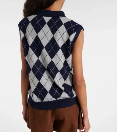 Lisa Yang Riana argyle cashmere sweater vest | Thumbnail 3 Lisa Yang Riana argyle cashmere sweater vest | Thumbnail 3