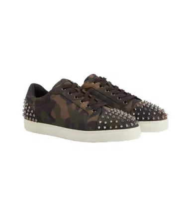 Christian Louboutin Seavaste camouflage spiked suede sneakers | Thumbnail 1 Christian Louboutin Seavaste camouflage spiked suede sneakers | Thumbnail 1