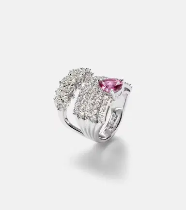 Yeprem Reign Supreme 18kt white gold ring with diamonds and sapphire | Thumbnail 2 Yeprem Reign Supreme 18kt white gold ring with diamonds and sapphire | Thumbnail 2