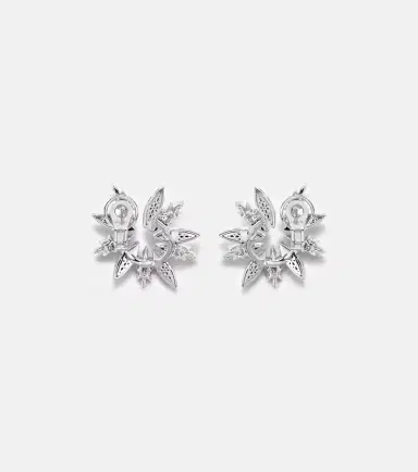YEPREM Y-Couture 18kt white gold earrings with diamonds | Thumbnail 4 YEPREM Y-Couture 18kt white gold earrings with diamonds | Thumbnail 4