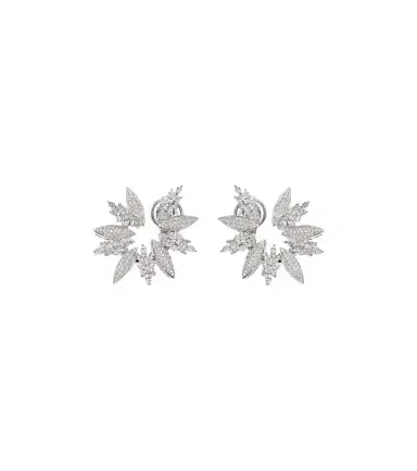 YEPREM Y-Couture 18kt white gold earrings with diamonds | Thumbnail 1 YEPREM Y-Couture 18kt white gold earrings with diamonds | Thumbnail 1
