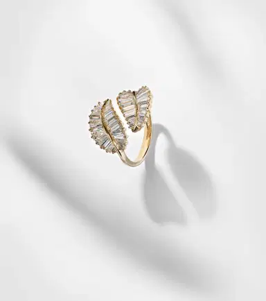 Anita Ko Palm Leaf 18kt gold ring with diamonds | Thumbnail 3 Anita Ko Palm Leaf 18kt gold ring with diamonds | Thumbnail 3