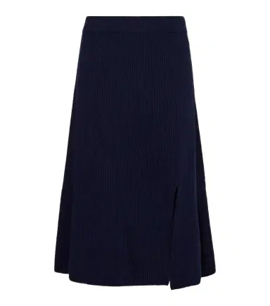 Moncler Ribbed-knit wool and cashmere midi skirt | Thumbnail 1 Moncler Ribbed-knit wool and cashmere midi skirt | Thumbnail 1