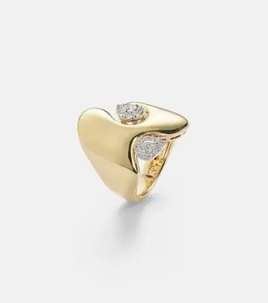 YEPREM Golden Strada 18kt gold ring with diamonds | Thumbnail 2 YEPREM Golden Strada 18kt gold ring with diamonds | Thumbnail 2