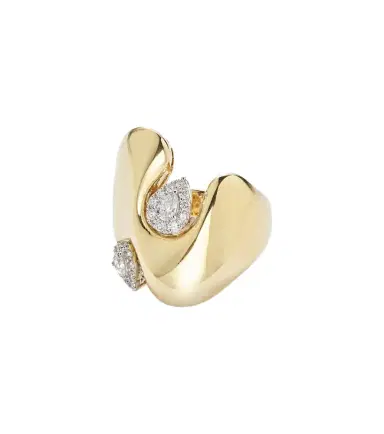 YEPREM Golden Strada 18kt gold ring with diamonds | Thumbnail 1 YEPREM Golden Strada 18kt gold ring with diamonds | Thumbnail 1