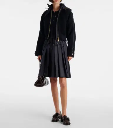 Moncler Hooded virgin wool down jacket | Thumbnail 7 Moncler Hooded virgin wool down jacket | Thumbnail 7