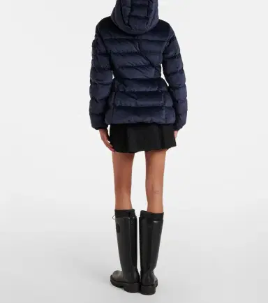 Moncler Barante velour twill down jacket | Thumbnail 3 Moncler Barante velour twill down jacket | Thumbnail 3