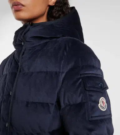 Moncler Barante velour twill down jacket | Thumbnail 4 Moncler Barante velour twill down jacket | Thumbnail 4