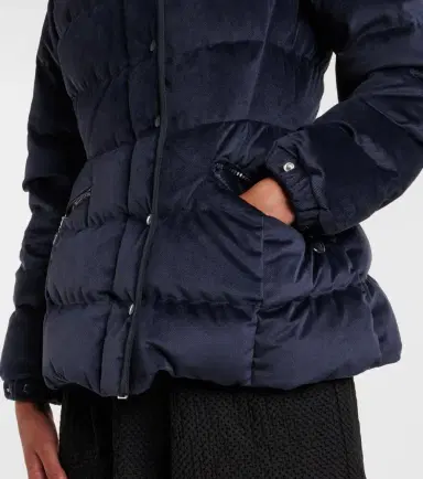 Moncler Barante velour twill down jacket | Thumbnail 5 Moncler Barante velour twill down jacket | Thumbnail 5