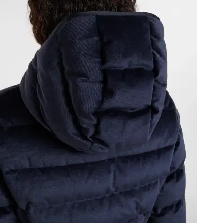 Moncler Barante velour twill down jacket | Thumbnail 7 Moncler Barante velour twill down jacket | Thumbnail 7