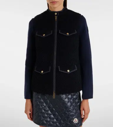 Moncler Virgin wool bouclé vest | Thumbnail 4 Moncler Virgin wool bouclé vest | Thumbnail 4