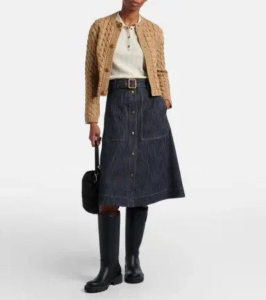 Moncler Cable-knit cotton-blend cardigan | Thumbnail 2 Moncler Cable-knit cotton-blend cardigan | Thumbnail 2