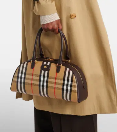 Burberry Highlands coated jacquard tote bag | Thumbnail 4 Burberry Highlands coated jacquard tote bag | Thumbnail 4